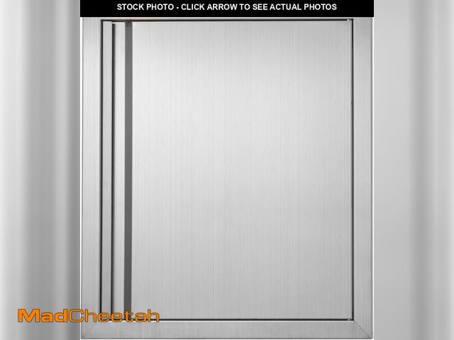 Lot 74-12399433 - VEVOR Outdoor BBQ Kitchen Door, 18W x 21H Inch Stainless Steel Flush Mount Vertical Door with Recess...