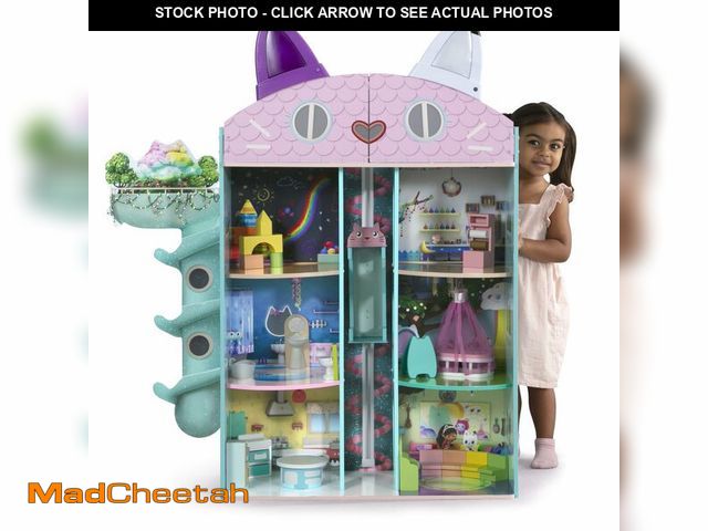 Lot 74-12980613 - GabbyÃ¢â¬s Dollhouse Purrfect Playhouse by Delta Children Ã¢â¬â Features Sounds &amp; Light Up E...