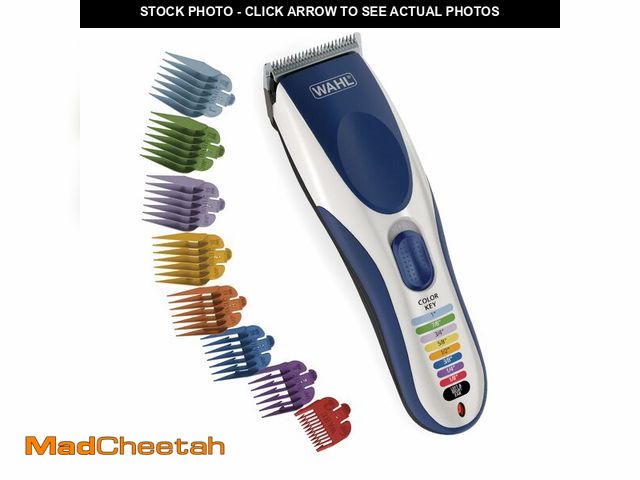 Lot 74-12718683 - Wahl Color Pro Cordless Rechargeable Hair Clipper &amp; Trimmer Ã¢â¬â Easy Color-Coded Guide Comb...
