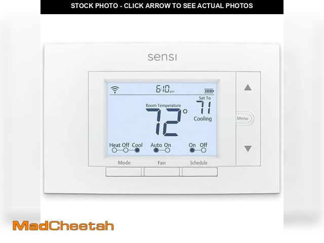 Lot 74-14591536 - Sensi Smart Thermostat, Wi-Fi, DIY, Alexa, Energy Star Certified, ST55 - UNUSED