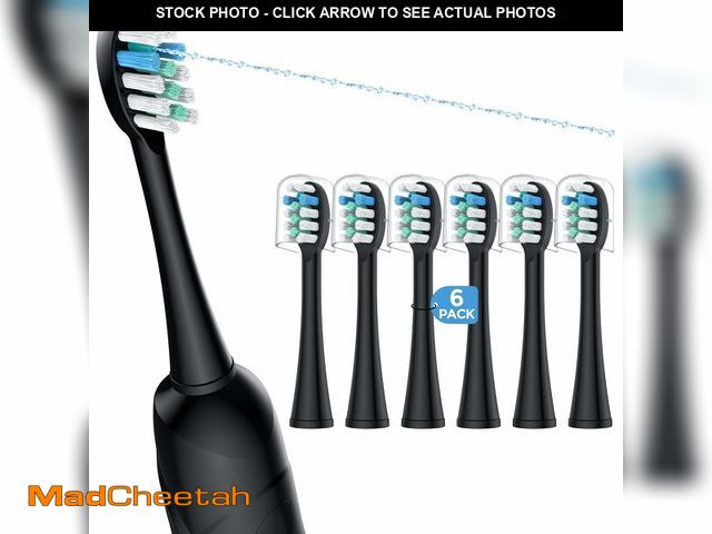 Lot 74-12972068 - FitMount 6 Pack Toothbrush Replacement Heads Compatible with WaterPik Sonic Fusion 2.0, FitMount Flo...
