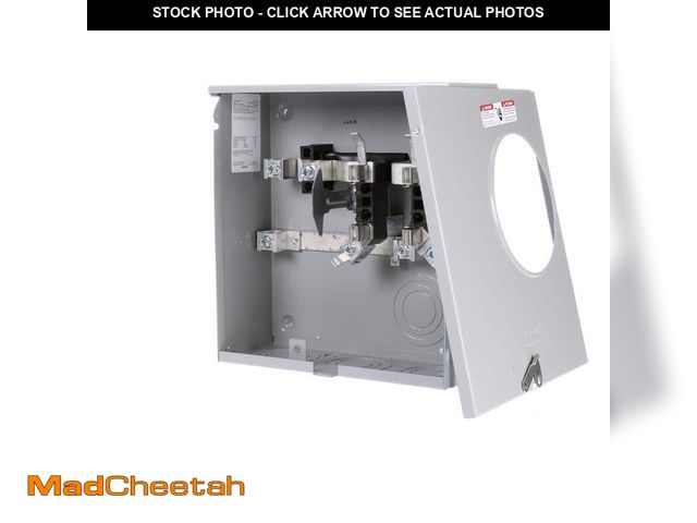 Lot 74-13823051 - Siemens 200 Amp 4 Jaw Horn-Bypass Ringless Underground Fed Meter Socket with 7/16 in. Barrel Lock Kn...