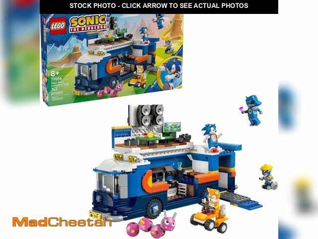 Lot 74-14261771 - LEGO Sonic The Hedgehog Team Sonic Command Truck Building Toy - Pretend Play Vehicle W/5 Figures for...