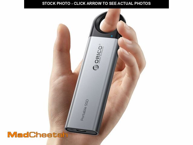 Lot 74-12704409 - ORICO 1TB External SSD Up to 1050MB/s, Hanging Hole Design Portable Solid State Drive, USB C&amp;A 2...