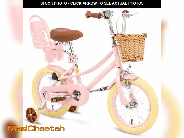 Lot 74-12767284 - XJD Girls Bike for Toddlers and Kids Ages 2-12 Years Old,12 14 16 Inch Kids Bike with Training Wheel...