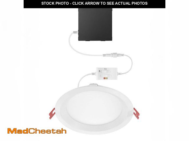 Lot 74-12804038 - Commercial Electric Elite Series 6 in. LED DuoBright, 3-Level Lumen Select, Baffle Canless Recessed ...