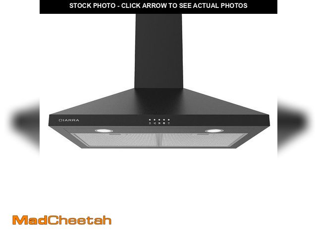 Lot 74-12788003 - JEREMY CASS 30 in. Wall Mount 450 CFM Ductless Range Hood Vent for Kitchen Hood in Stainless Steel, ...