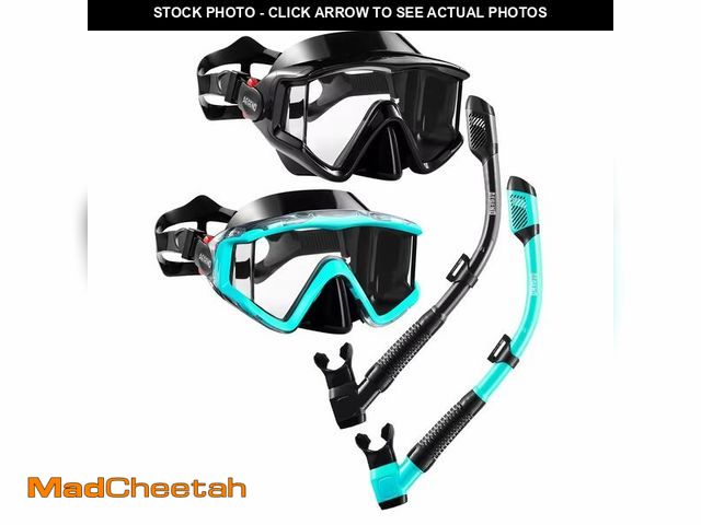 Lot 74-14294167 - Aegend 2 Pack Snorkeling Gear for Adults, Dry Snorkel Set Panoramic View Enhanced Anti-Leak and Anti...