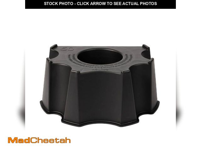 Lot 74-14292051 - RTS Home Accents 50 Gal. Rain Collection Accessory Barrel Black Stand - UNUSED