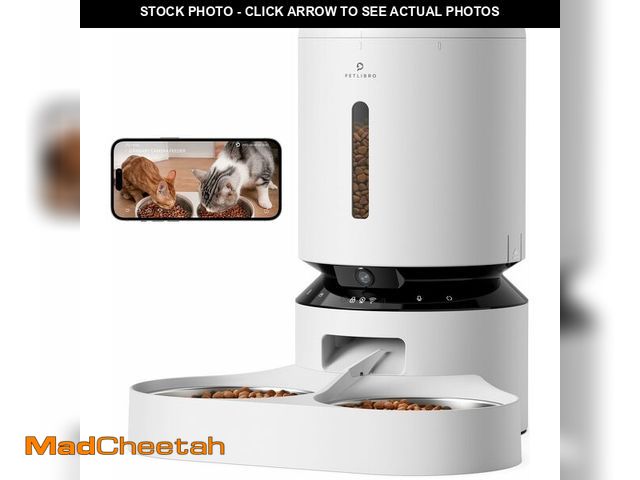 Lot 74-12504293 - PETLIBRO Automatic Cat Feeder with Camera for Two Cats, 1080P HD Video with Night Vision, 5G WiFi Pe...