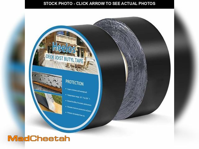 Lot 74-14148276 - Heelos Butyl Joist Deck Tape for Decking 1-5/8''Ãâ50', 2 Pack Weather-Resistant Deck Joist Tape W...