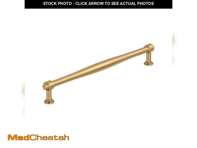 Lot 74-12671631 - Amerock Enlivity 10-1/16 in. (256mm) Center-to-Center Champagne Bronze Bar Cabinet Pull - UNUSED