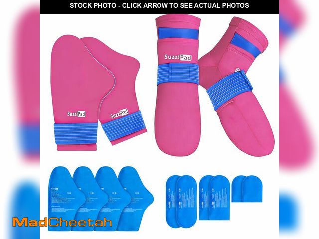 Lot 74-14272851 - SuzziPad Cold Therapy Socks &amp; Hand Ice Pack Gloves for Chemo Care Package for Women, Chemotherap...
