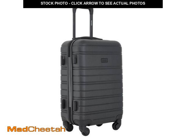 Lot 74-14344239 - Kensie 20 in. Black Rolling Hard Case Carry-On with Luggage Tag - UNUSED