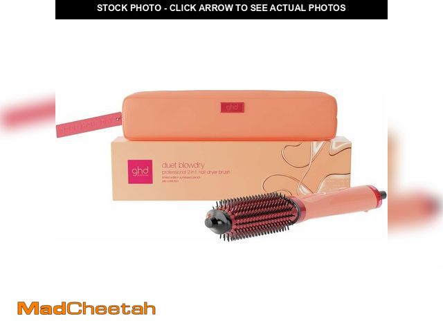 Lot 74-14202993 - ghd Duet Blowdry Limited Edition Hair Dryer Brush in Sun-Kissed Peach - with Matching Heat-Resistant...
