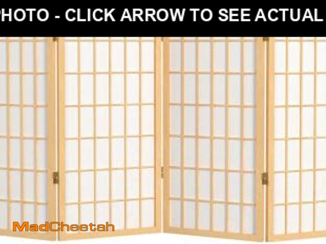 Lot 74-12095876 - 3 ft. Short Window Pane Shoji Screen - Natural - 6 Panels - UNUSED