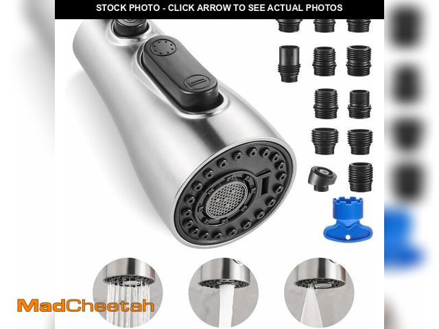 Lot 74-10950261 - Cobbe Kitchen Faucet Head Replacement, Pull Down Spray Head for Kitchen Sink Faucet, 3 Function Kitc...