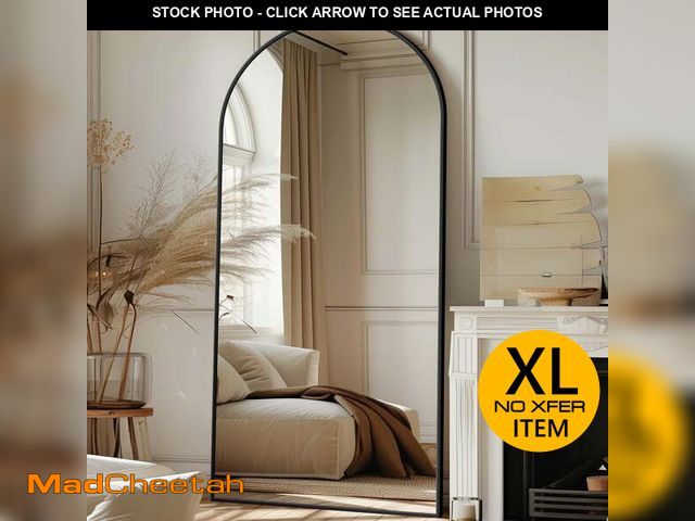 Lot 74-12778861 - Antok Arched Full Length Floor Mirror 71"x32" Full Body Mirror with Stand, for Bedroom, Living Room,...