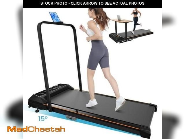 Lot 74-12157501 - CoolHut Walking Pad  Under Desk Treadmill  4-in-1 Home/Office Treadmill  Compact and Portable Foldab...