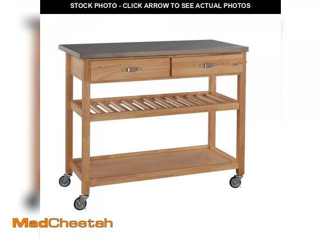Lot 74-12201409 - homestyles General Line Brown Kitchen Cart - UNUSED