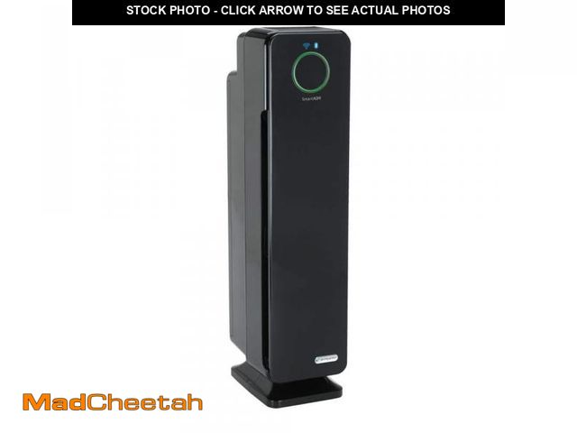 Lot 74-12424709 - *SEE DETAILS* GermGuardian 825 sq. ft. HEPA Filter Tower Air Purifier 28 in. Black for Home with UV-...