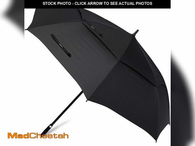 Lot 74-13927074 - G4Free 72 Inch Automatic Open Golf Umbrella Extra Large Oversize Double Canopy Vented Windproof Wate...