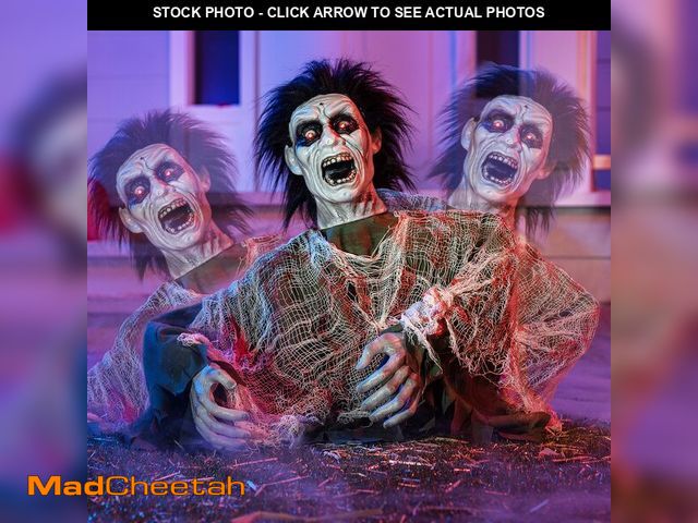 Lot 74-12713471 - JOYIN Halloween Outdoor Decoration Zombie Groundbreaker, Animatronics Zombie Props Halloween Outside...
