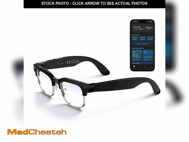 Lot 74-14428327 - KWENRUN AI Smart Glasses with 8MP Camera, 1080P Video &amp; HD Photo, Bluetooth Audio, AI Voice Assi...