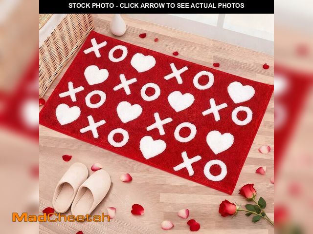 Lot 74-13714106 - Drydiet Valentine's Day Bathroom Rug Valentines XOXO Bath Rug 13.78 x 31.5 Inches Non Slip Water Abs...