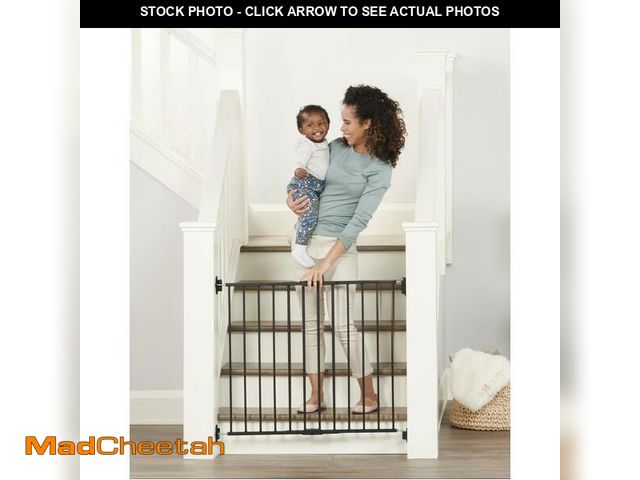 Lot 74-13041958 - Regalo 2-in-1 Extra Wide Stairway and Hallway Walk Through Baby Safety Gate, Award Winning Brand, Ha...
