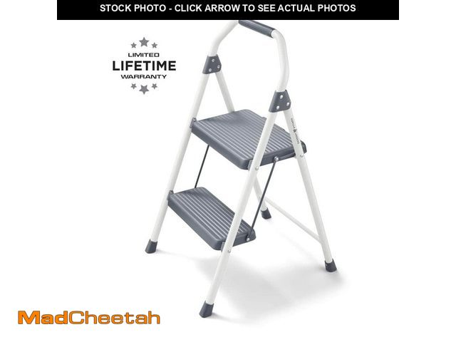 Lot 74-12775383 - Gorilla Ladders 2-Step Compact Steel Step Stool, 225 lbs. Load Capacity Type II Duty Rating (8ft. Re...