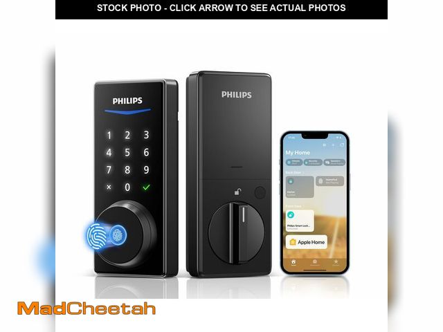 Lot 74-13964333 - Philips Smart Door Lock with Apple Home, Matter Over Thread, Keyless Entry Door Lock with App Remote...