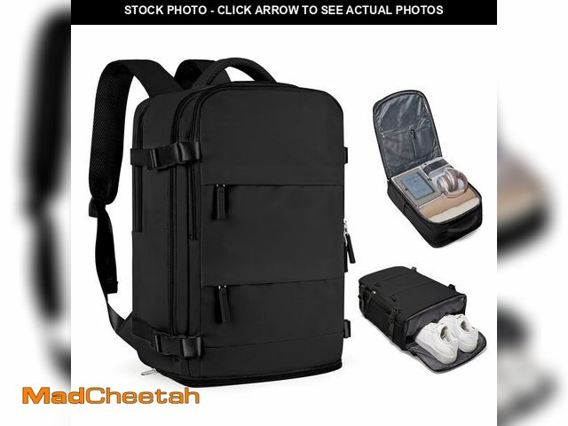 Lot 74-13713527 - coofay Travel Backpack For Women Men Airline Approved Carry On Backpack Flight Approved Waterproof S...