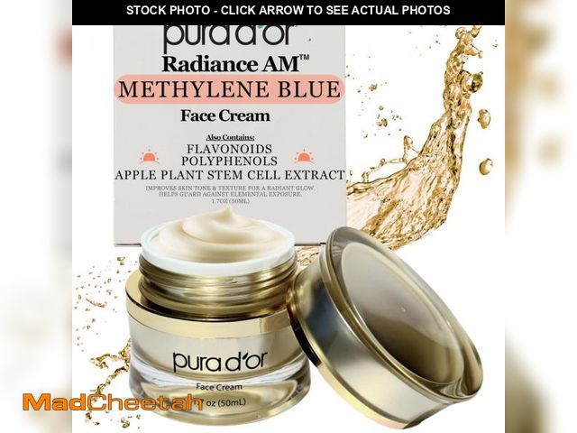 Lot 74-12311942 - PURA D'OR 1.7 Oz Radiant Glow AM Face Cream - Methylene Blue, Polyphenols, Flavonoids, Apple Stem Ce...