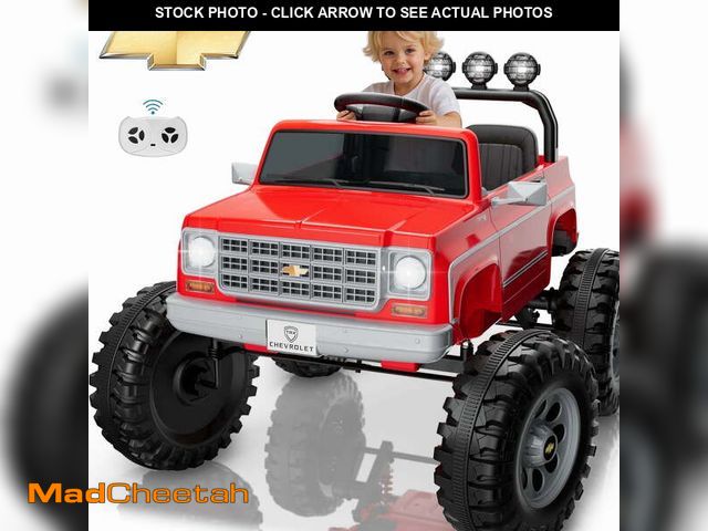 Lot 74-14070324 - Chevrolet Cheyenne 24 Volt Ride on Toys with Remote, Ride on Truck for Big Kids 3-8 Years, Wisairt P...