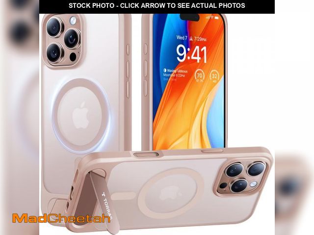 Lot 74-11557872 - TORRAS Strong Magnetic &amp; Seamless Stand for iPhone 16 Pro Max Case, Fit for MagSafe, Military Gr...