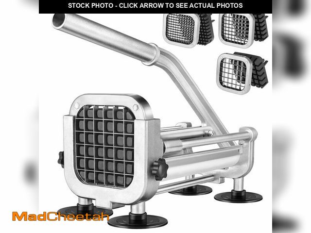 Lot 74-14422438 - 3Pcs French Fry Cutter, Ruooson Professional Potato Cutter Slicer with 1/2 In &amp; 3/8 In &amp; 1/4...