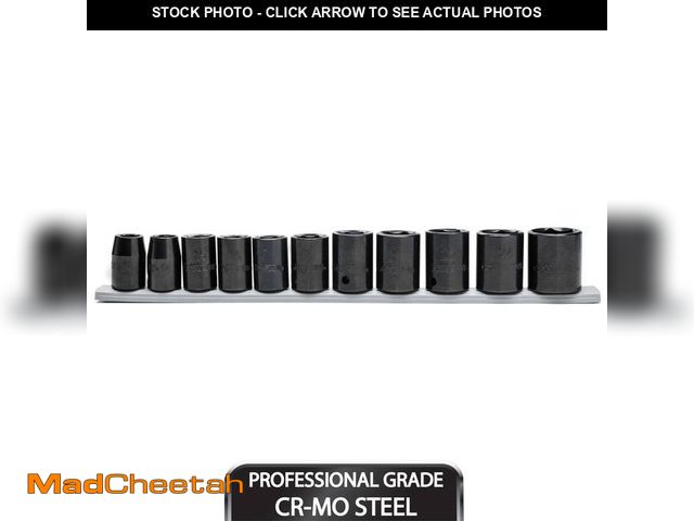Lot 74-12854613 - Husky 1/2 in. Drive Standard Metric 6-Point Impact Socket Set (11-Piece) - UNUSED