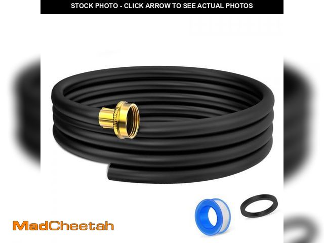 Lot 74-12302157 - 12FT Dehumidifier Drain Hose with 3/4 Inch FHT Connector, Featuring Rust-Resistant Brass Fittings fo...