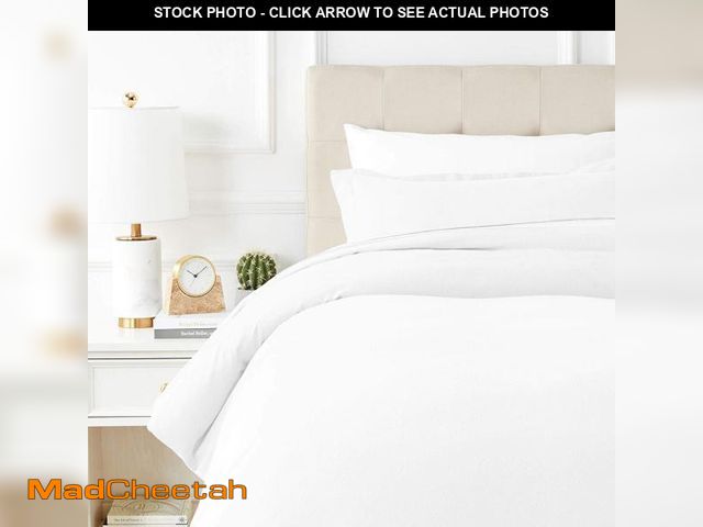 Lot 74-12121868 - TEXAS LINEN CO. 100% Egyptian Cotton Duvet Cover Queen Size, 600 Thread Count 3 PC Duvet Cover, Extr...