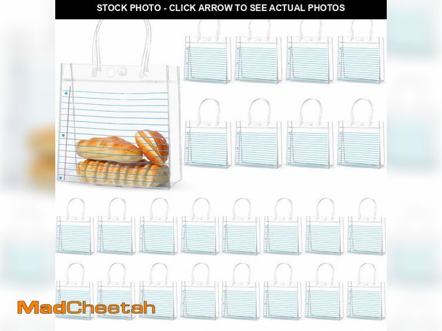 Lot 74-14143552 - 24 PCS Back to School Teacher Appreciation Gift Bags with Handle Notebook Line Gift Bags First Day o...