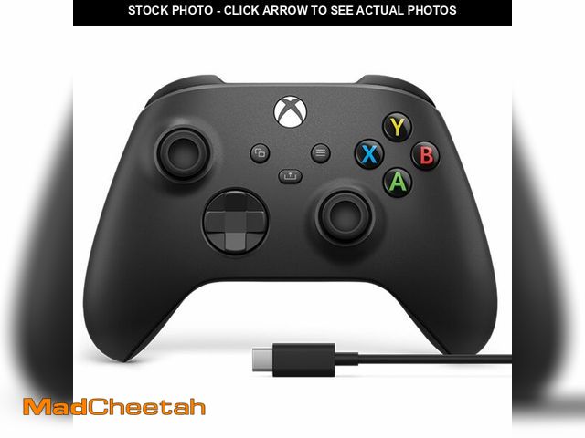 Lot 74-12719043 - Xbox Wireless Gaming Controller + USB-CÃÂ® Cable (2025) Ã¢â¬â Carbon Black Ã¢â¬â Play on Xbox...
