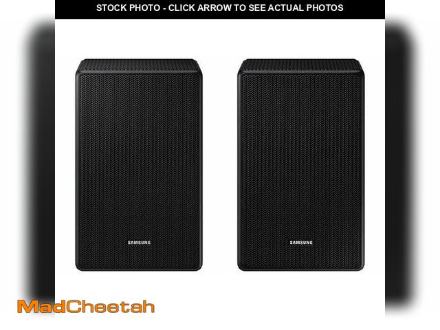 Lot 74-13629727 - Samsung 9500S Rear Speaker Kit - Wireless Dolby Atmos/DTS: X (SWA-9500S, 2021 Model), Black - UNUSED