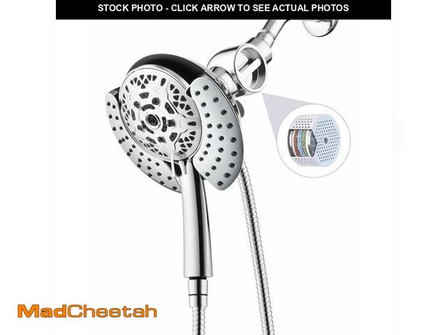 Lot 74-13544270 - INAVAMZ 2-in-1 Filtered Shower Head with Handheld: Dual Shower Heads with Rain Shower &amp; Handheld...
