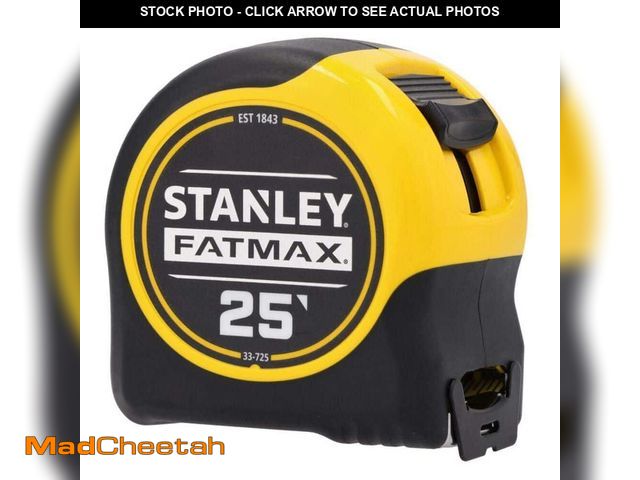 Lot 74-14468611 - Stanley 25 ft. FATMAX Tape Measure 33-725Y - UNUSED