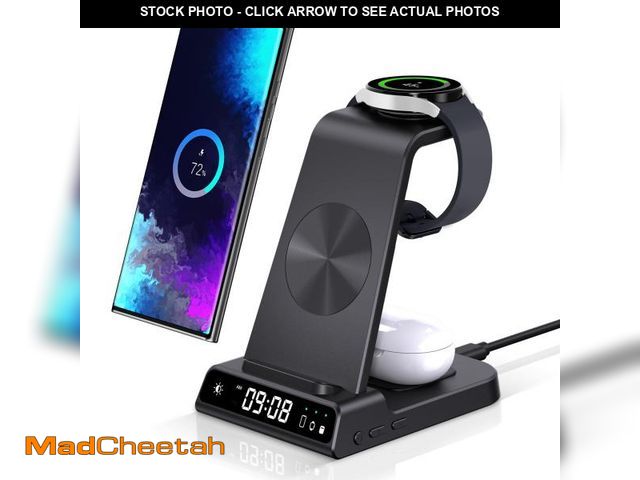 Lot 74-11558941 - Wireless Charger for Samsung, 3 in 1 Wireless Charging Station for Samsung Galaxy S25 Ultra/S24 Ultr...