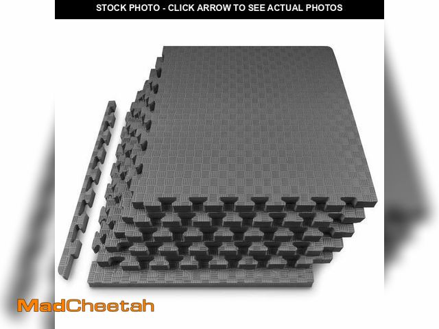 Lot 74-14437021 - ProsourceFit Exercise Puzzle Mat  or 1-in with Non-Slip Traction on Checkered Surface - UNUSED