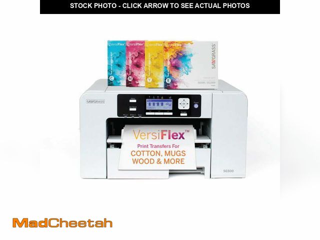 Lot 74-14070414 - Sawgrass SG500 VersiFlex Sublimation Printer | Transfer to Cotton, Metal, Wood &amp; Polyester | Ant...