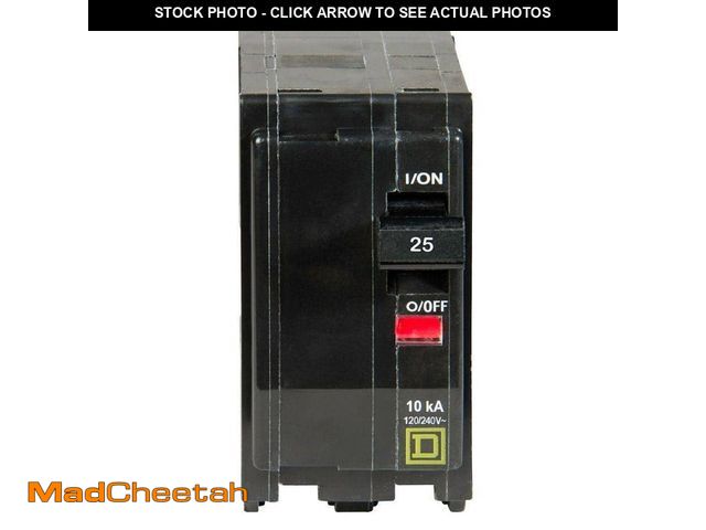 Lot 74-12557676 - *RUSTY* Square D QO 25 Amp 2-Pole Circuit Breaker *RUSTY*  - USED