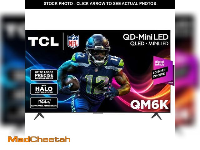 Lot 74-13071164 - TCL 55 Inch Class QM6K Series | Mini LED QLED 4K HDR | 55QM6K, 2025 Model | 120HZ-144HZ High Brightn...